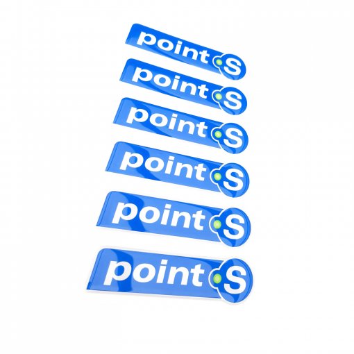 PRyskyřicová 3D samolepka Point S